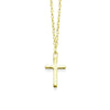 Gold plated sterling cross on chain