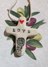 Ceramic LOVE cross