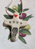 Ceramic LOVE cross
