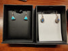 silver/stone earring