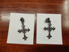 Sterling silver ornate marcasite cross