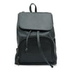 Leather satchel, black