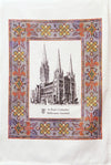 St Paul's Cathedral Cotton tile with pattern tea towel