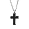 Stainless steel enamel cross necklace