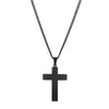 Cross pendant with curb chain