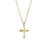 Gold Sterling silver cross pendant necklace