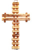 Olive wood Lord's Prayer hanging cross