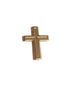 Gold lapel cross pin