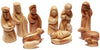 Small olive wood nativity set