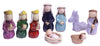 9 piece ceramic nativity set
